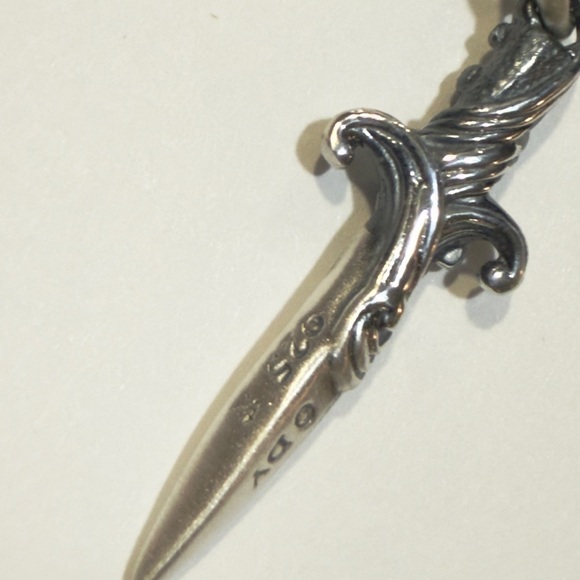 David Yurman Sterling Silver Dagger Pendent - Picture 3 of 6